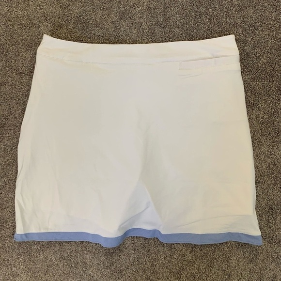 NWT $99 Peter Millar Womens White Blue Golf Laura Wrap Skort Pockets Size L - Picture 4 of 12